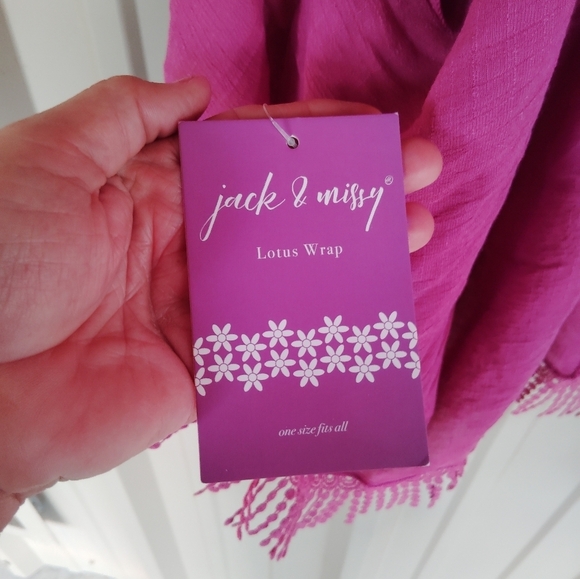 NEW Women's Purple Fuchsia Kimono One Size - Picture 11 of 12